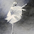 Watercolor Ballerina Painting